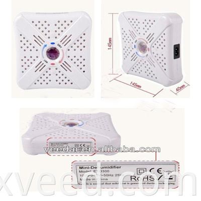 Wireless Cabinet Air Drying Rechargeable Compact Car Home Dehumidifier